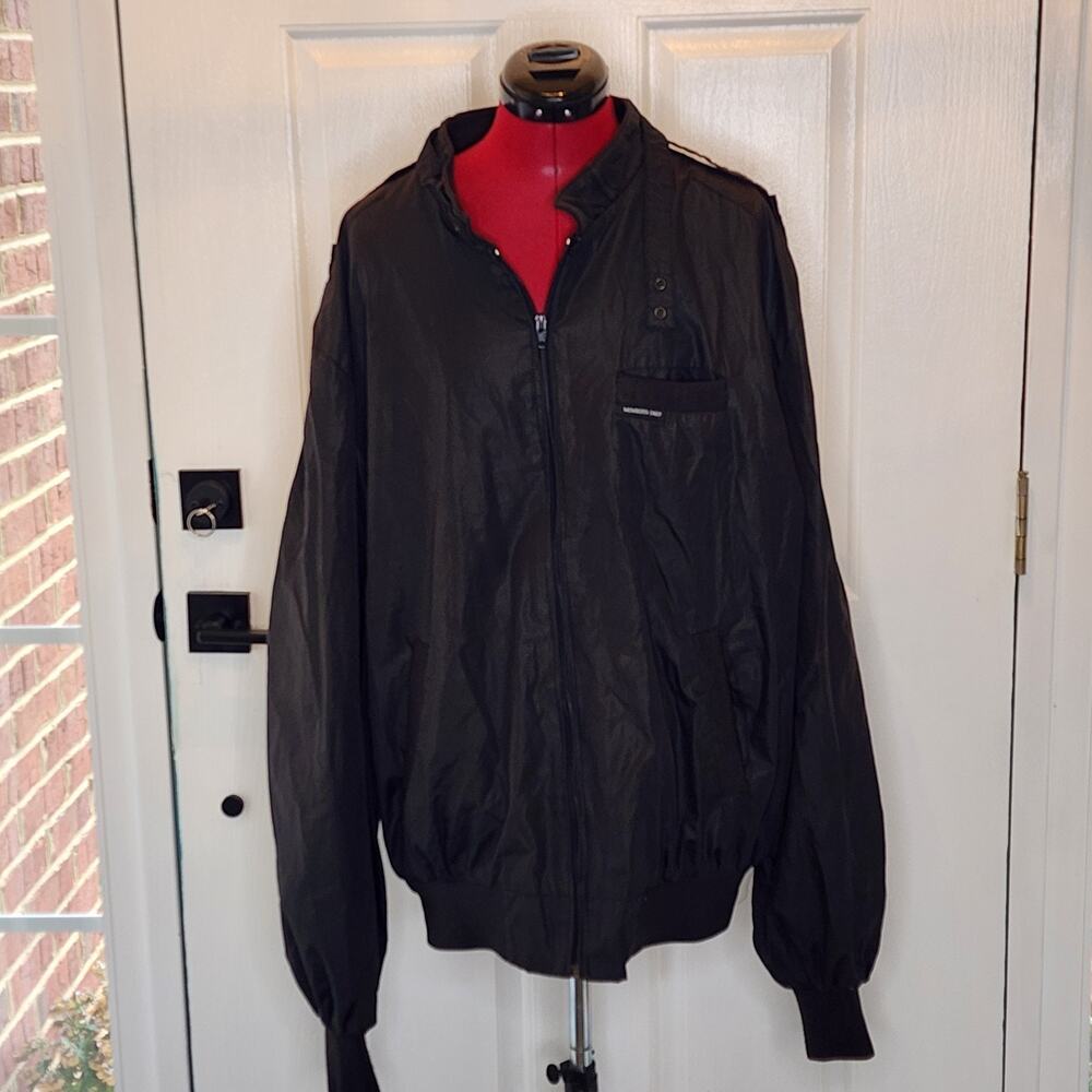 VINTAGE Members Only Jacket XXT Mens Full Zip Windbreaker Bomber 80s RN 28593